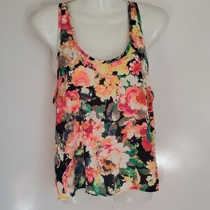 Floral Sleeveless Women's Top